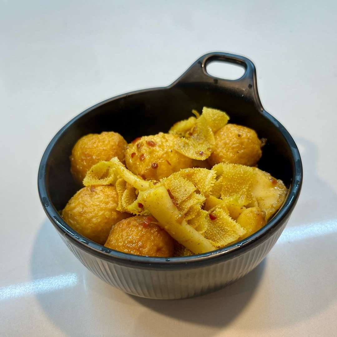 Curry fish balls at The Lucky Guys Claypot